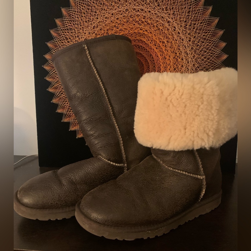 UGG leather and suede boots